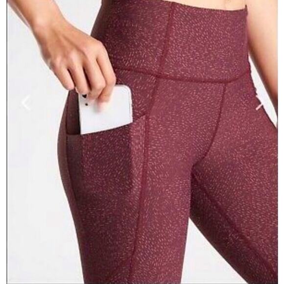 Athleta Salutation Stash Pocket Rainwater Tight High Rise Legging Women's XS - Picture 5 of 13